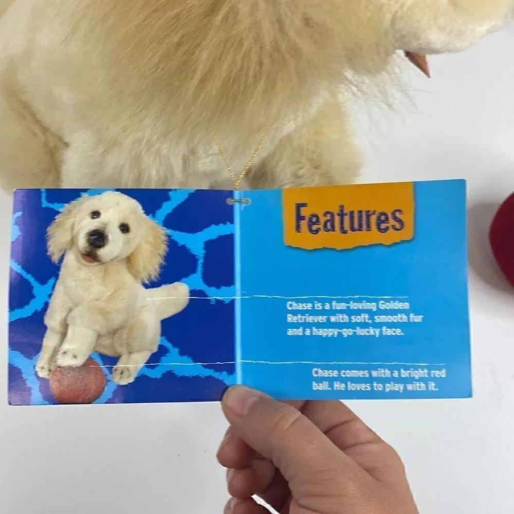 Vtg Chase The Ball Playing Dog 2000 Stuffed Animal Planet Plush Golden Retriever